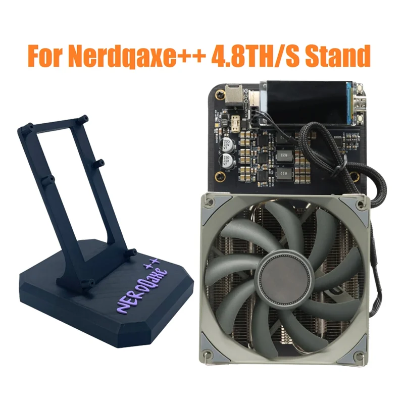 حامل مدمج لـ Nerdqaxe+ + 4.8TH/S ASIC Miner ثلاثي الأبعاد لـ Nerdqaxe+ + 901 Crypto Miner