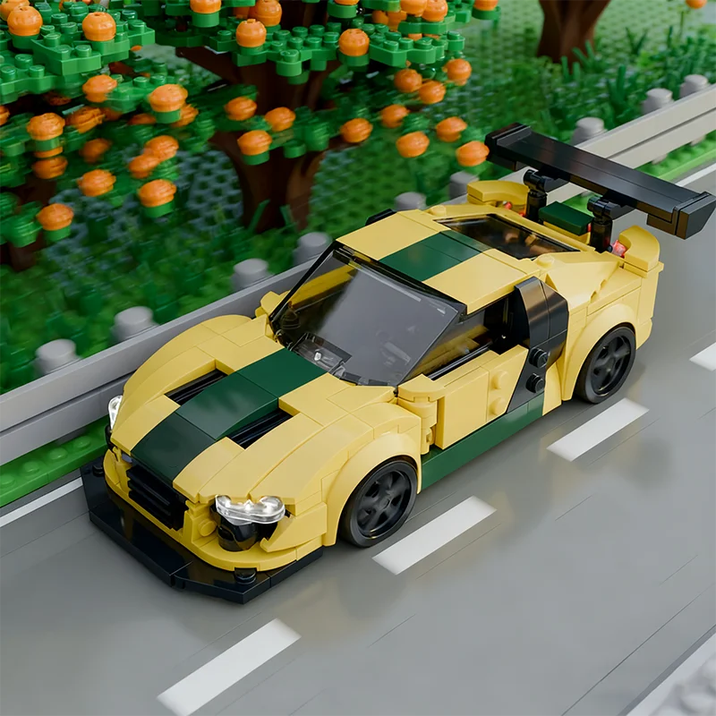 

300PCS MOC City Champions Super Car Sport R8 Ultra Model Technology DIY Assembly Building Blocks Display Birthday Gift Building