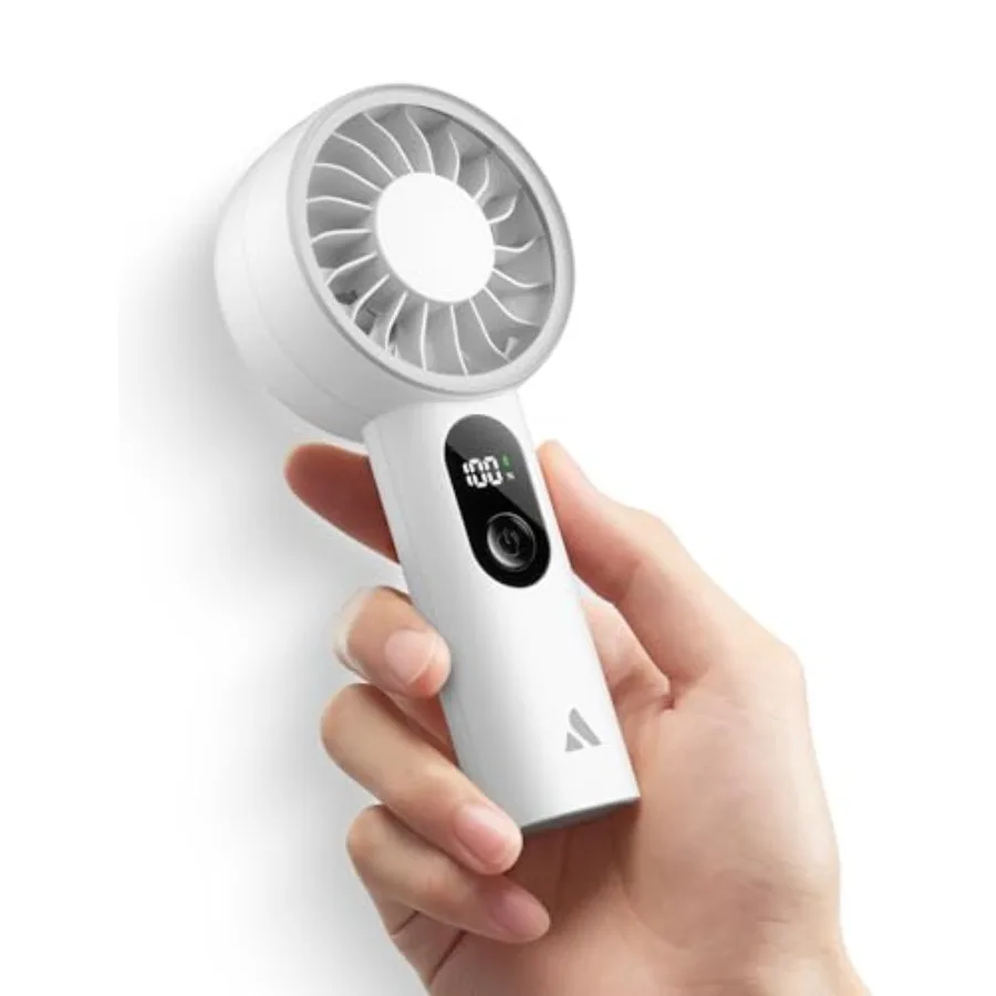 

Mighty Portable Fan, Powerful Handheld Fan, USB Rechargeable [10H Max Cooling Time], Mini Personal Battery Powered, Pocket for