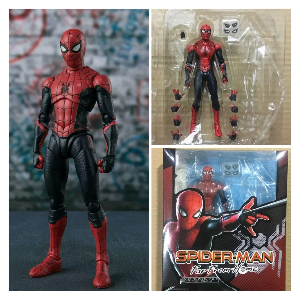 

[Funny] Disney Avengers Super hero Spider-Man spider web Far From Home Action figure toys statue collection model kids gift