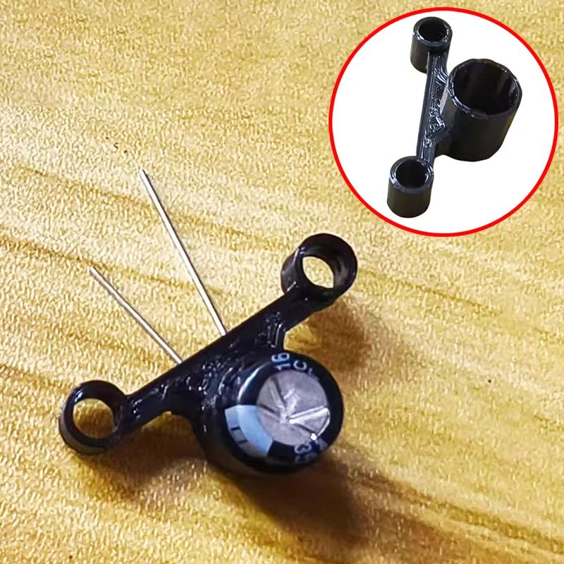 3PCS Vertical Horizontal 8mm/10mm Capacitor Fixed Mount Bracket 3D Printed Capacitor Protective Cover for FPV RC Drone