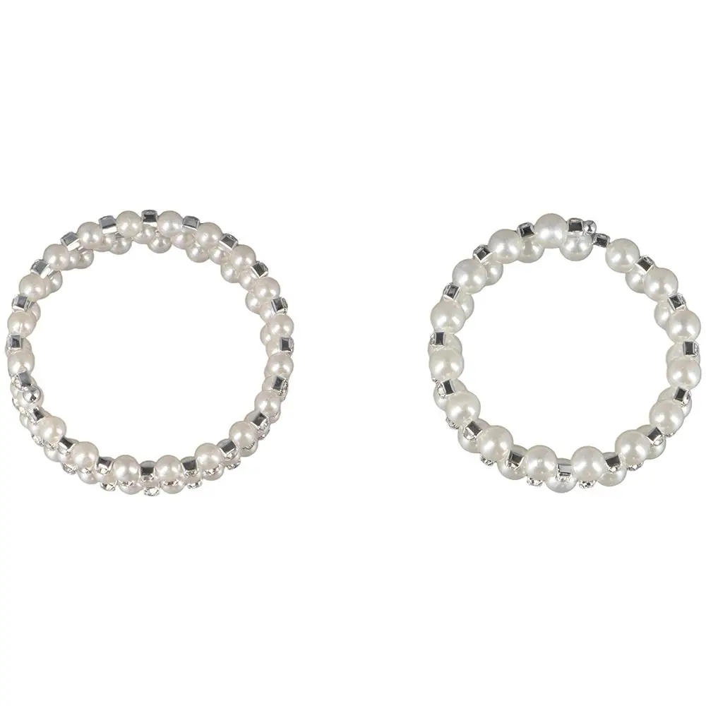 كريستال سلسلة مطرز قلادة لف واسعة متعدد الطبقات أساور اللؤلؤ #6