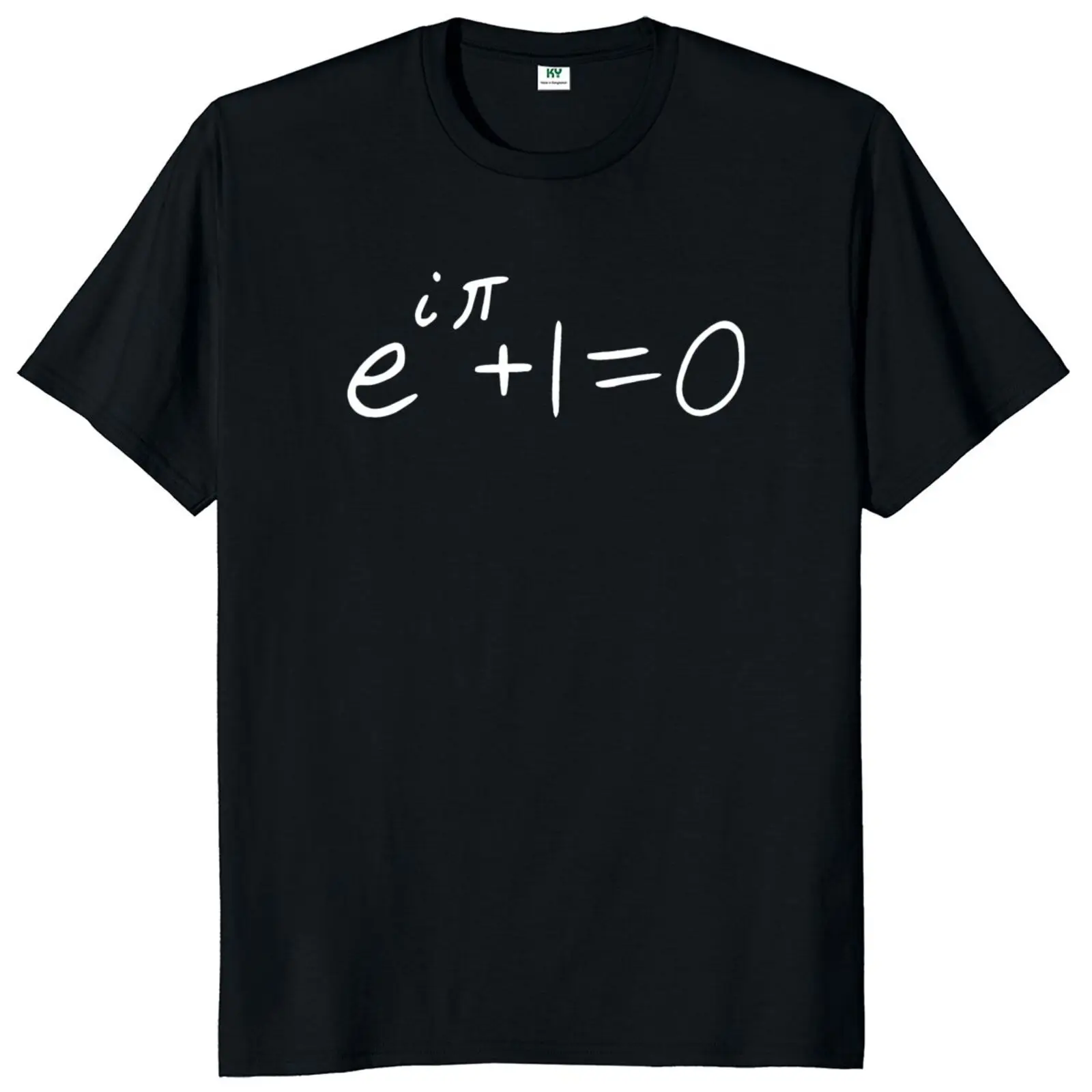 Euler's Identity Formula Most Beautiful Mathematical Equation T Shirt Math Physics Geek Men's Tshirt 100% Cotton EU Size