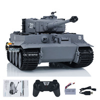 Taigen 1/24 RC Battle Tank Tiger I Gifts Radio Control Military Tanks Infrared Combat Cars Vehicle Plastic RC Panzer RC Toys 