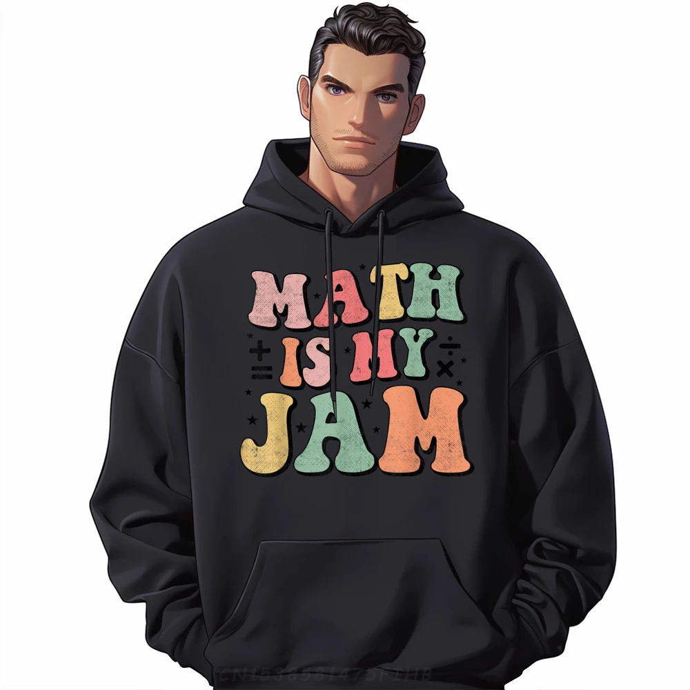 

Gift Idea Casual Long Sleeve Hoodies Autumn Hip Hop Round Neck Hoodies Groovy Math Is My Jam Graphic Sweatshirt