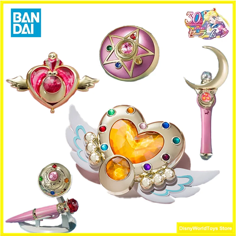 100 % Original Bandai Proplica Sailor Moon Star Moon Stick 30th Anniversary Special Colorway Silver