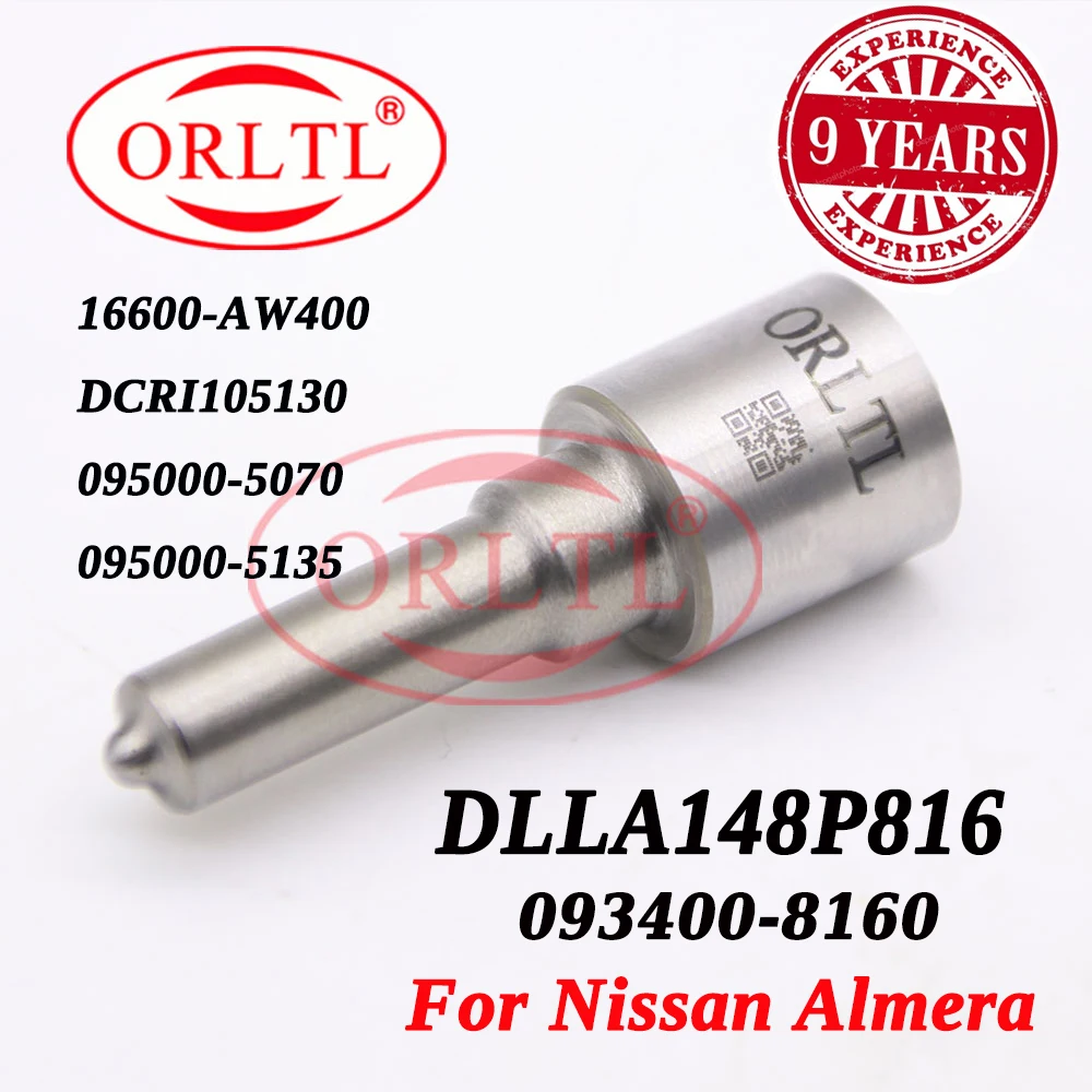 ORLTL DLLA148P816 Bico Injetor Common Rail DLLA 148 P 816 Diesel DLLA 148P816 Para Nissan Almera 095000 -5135 16600-AW400