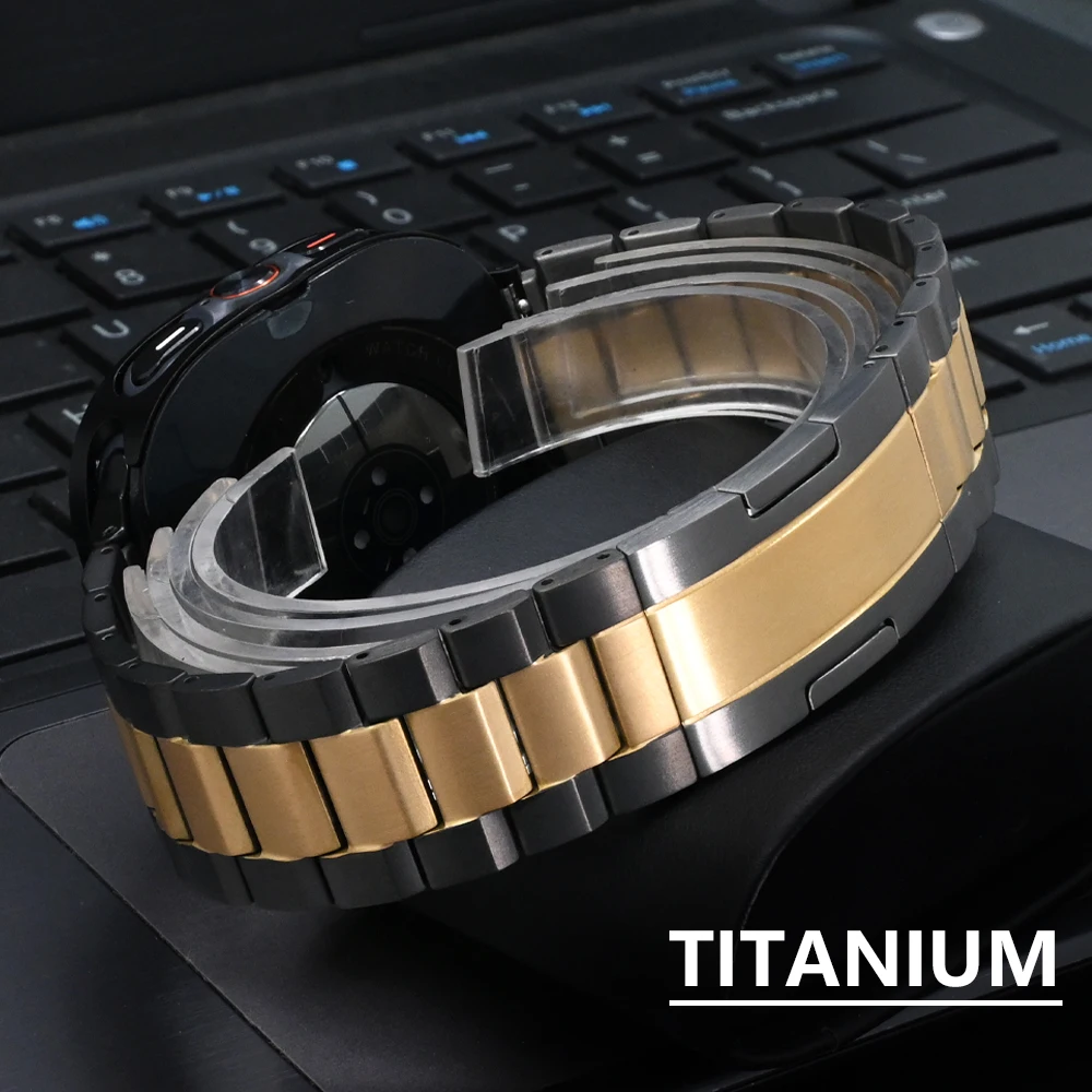 

Luxury Titanium Strap for Samsung Galaxy Ultra Band 47mm NO Gaps Bracelet+Case for Galaxy Ultra Replaced Wristband Accessories