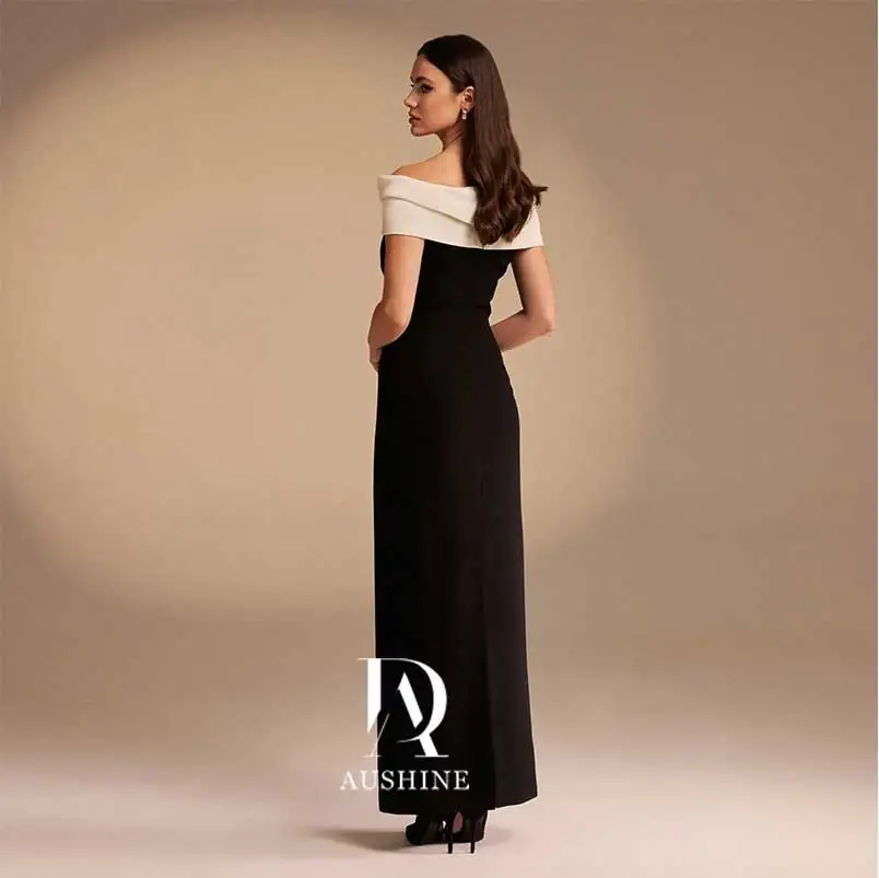 Aushine – robe de soirée d'anniversaire personnalisée, longueur cheville, manches courtes, robes de soirée de mariage élégantes pour femmes arabes, été, 2024