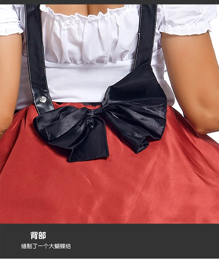 Oktoberfest Kostuums Voor Vrouw Volwassen Beierse Parade Tavern Bier Serveerster Cosplay Kostuum Halloween Fancy Dress