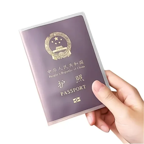 Imagen 2 del producto Funda transparente para pasaporte, funda protectora impermeable para pasaporte de viaje, funda para pasaporte de viaje mundial con ranura para tarjetas