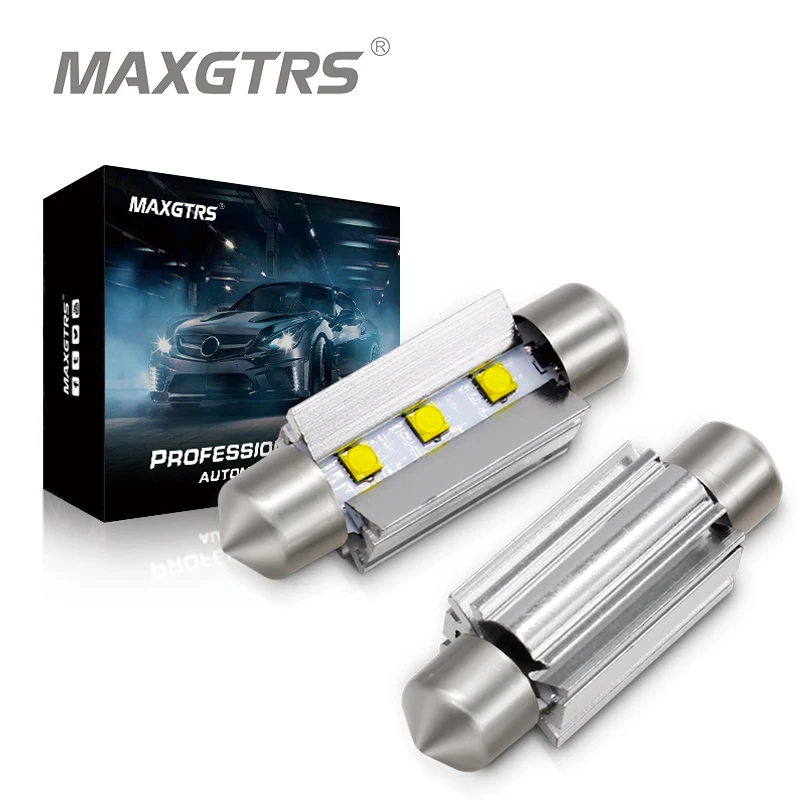 Lumière d'intérieur de voiture xbd-chip, 2 ampoules LED, 31mm 36mm 39mm 41mm C10W C5W, Festoon, miroir de vanité, dôme, lecture de porte