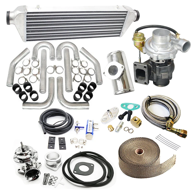 

Universal Turbo Kits T04E V-BAND TURBOCHARGER WASTEGATE INTERCOOLER