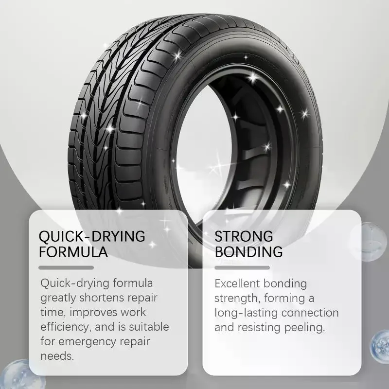 

Tire Glue 15ml Tire Rubber Strong Adhesive Tire Puncture Repair Auto Tire Repair Glue Super Glue for Side Bonding