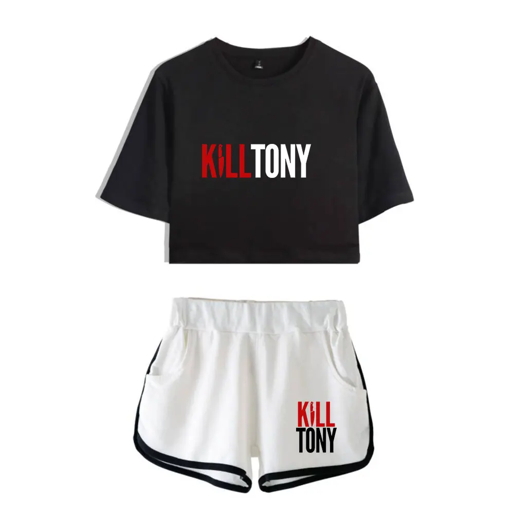 Kill Tony Vintage 90s logo Merch Tops Fashion Two Piece Set Shorts+Lovely TShirt Streetwear Harajuku Outwear