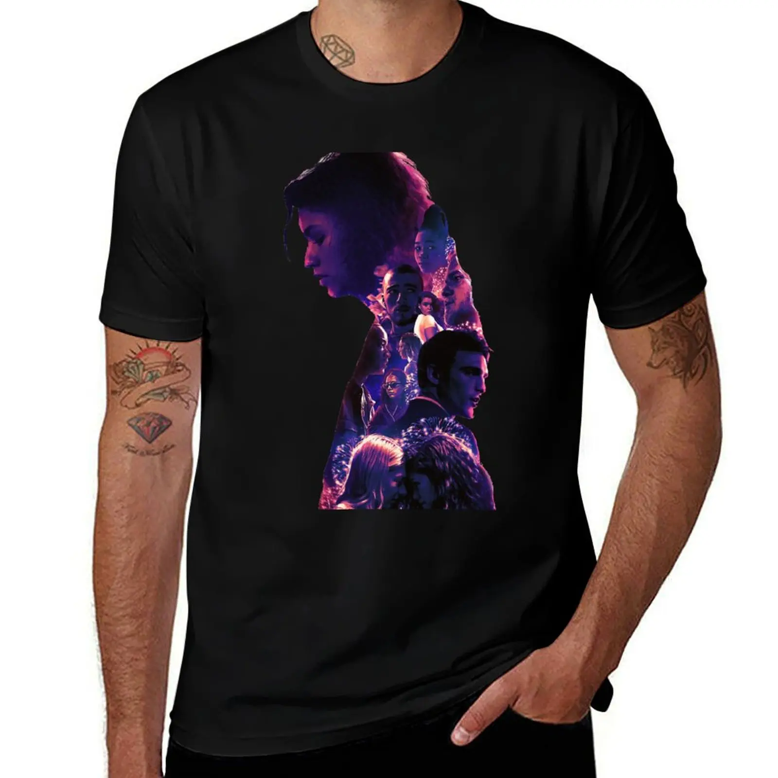 T-shirt Rue Euphoria T-shirt basique à manches courtes pour homme