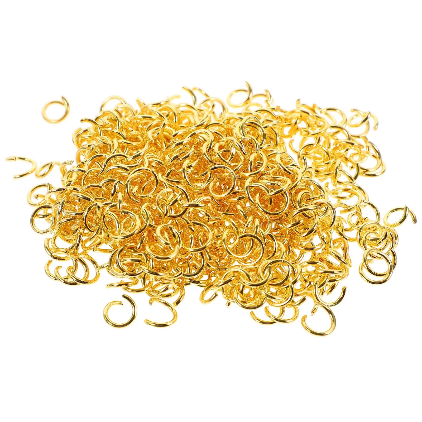 

500 Pcs Split Ring for Jewelry Round Connectors Charm Necklace Jump Open Repair Rings Clasp Bracelet DIY