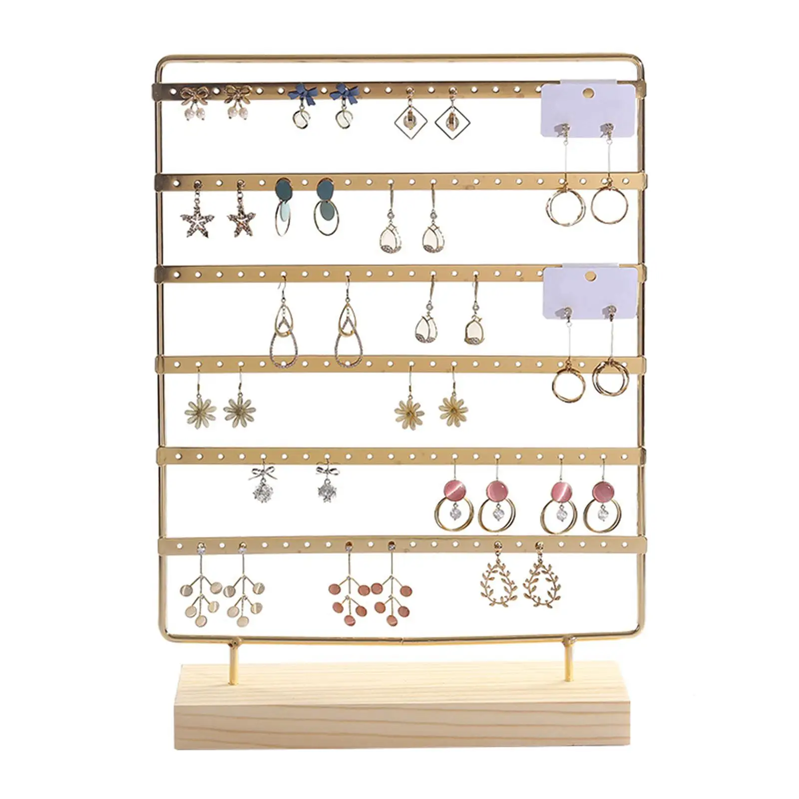 Jewelry Organizer Multi Tiers Earring Display Stand for Home Vanity Tabletop