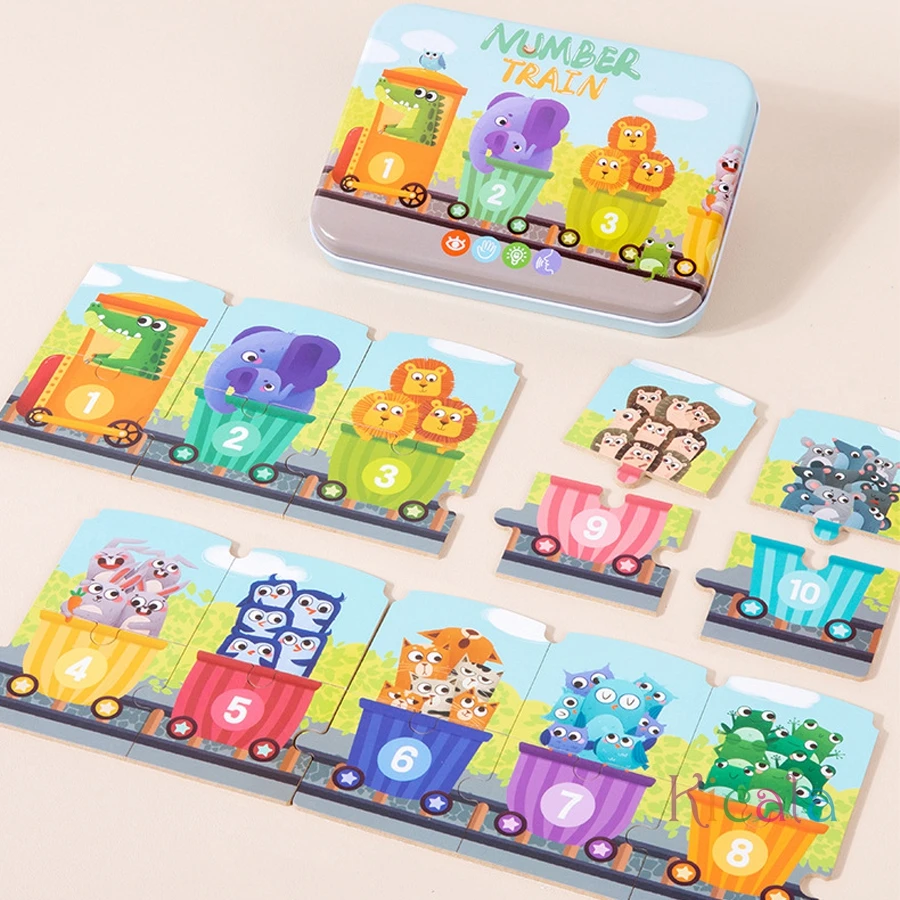 Bambini Giocattoli per l'educazione precoce Puzzle Numero di cartone animato Lettera Accoppiamento Cognitivo Illumina Gioco di interazione genitore-figlio Giocattoli per bambini