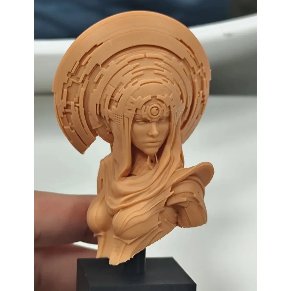 1PC 7.6cm Time Keeper Bust Model White Resin Blank Model for 3D Printing DIY Coloring Self-assembly Figurines Miniatures