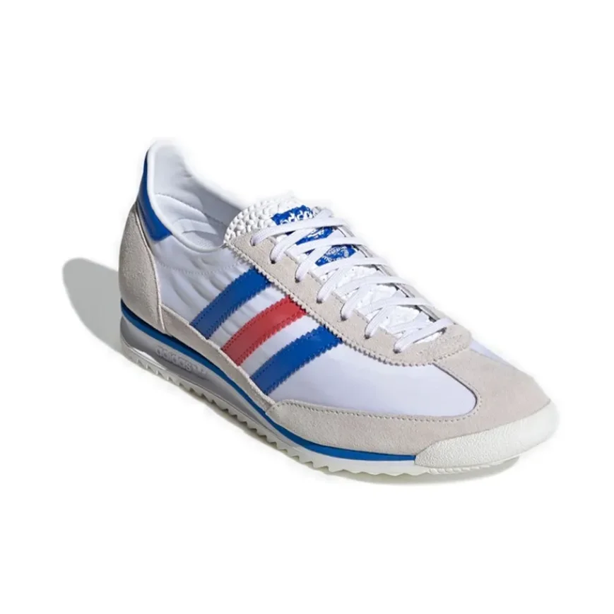 Adidas SL 72 Retro Thin Sole รองเท้าผ้าใบสําหรับบุรุษและสตรีฤดูหนาวน้ําหนักเบารองเท้าสบายๆสบายๆ Retro Classic รองเท้าผ้าใบสีเทา