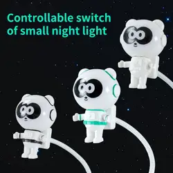 Astronaut LED Light USB Keyboard ABS Portabl Lights Creative Book White Indoor Long Service Life Lighting Computer Delicate Gift