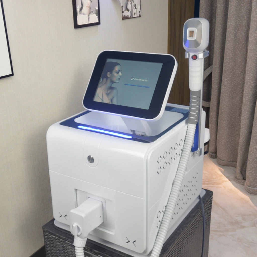 Portable DiodeHair Removal Touch Screen Handle 3000W Water Air Cooling Home Commercial Women Machine