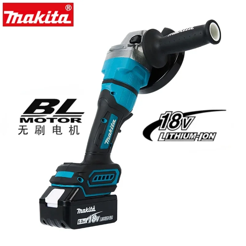 Makita new high-power charging angle grinder GA035G lithium electric grinding brushless large grinding machine cutting machine