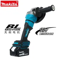 Makita new high-power charging angle grinder GA035G lithium electric grinding brushless large grinding machine cutting machine