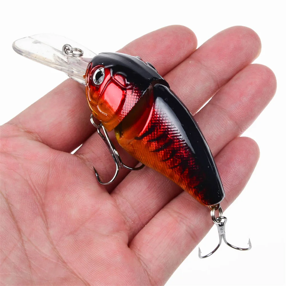 1Pcs Floating Crankbait Fishing Lures Wobblers 8.5cm 14.5g Artificial Plastic Hard Bait 3D Eyes Minnow Bass Carp Fishing Tackle