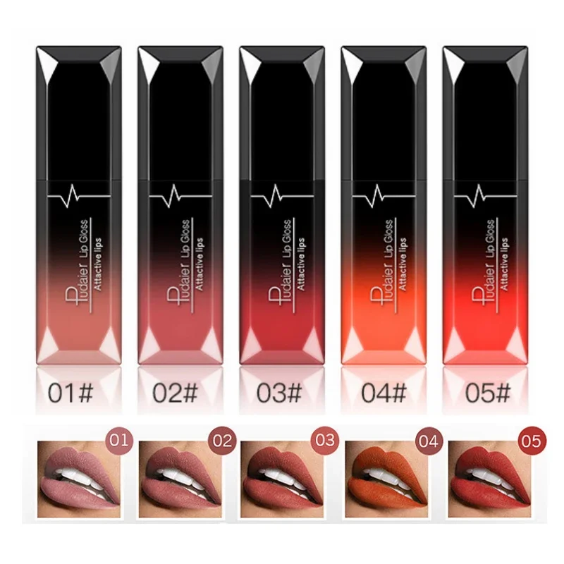 21 Colors Nude Matte Lipstick Liquid Moisturizer Waterproof Lasting Non-stick Cup Velvet Lip Gloss Women Lips Makeup Cosmetics