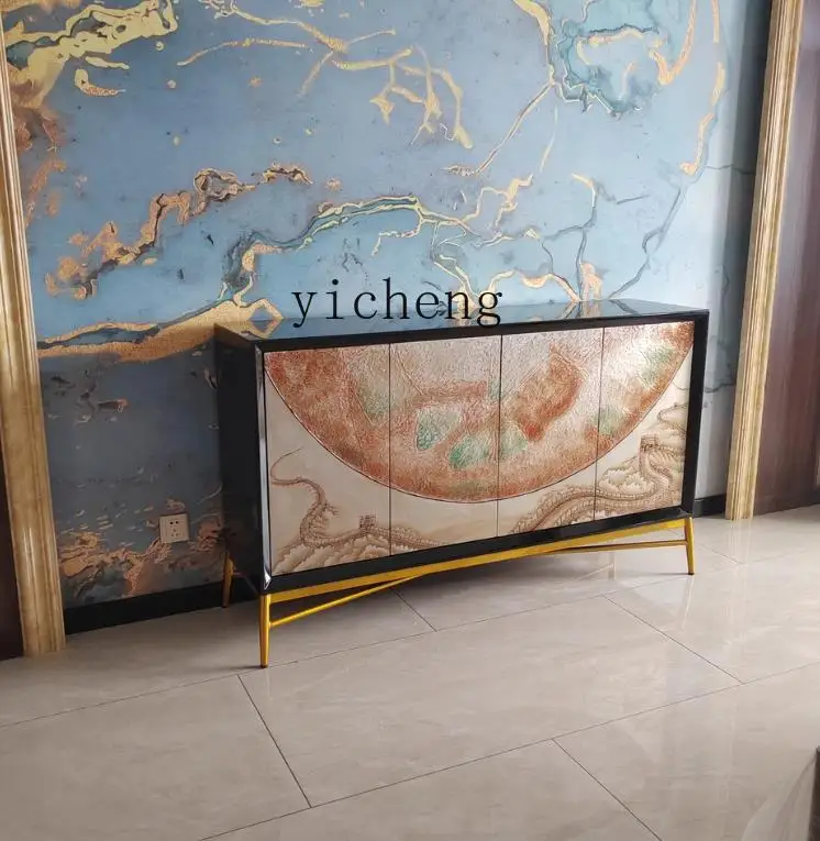 

For Living Room Modern Minimalist Storage Cabinet Modern Light Luxury Retro Chinese Style Sideboard Cabinet