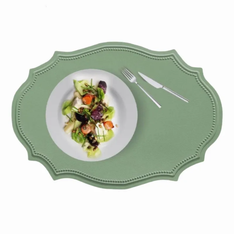 1/4/6/10PCS Creative Shapes Placemats Oval Design Coffee Tea Table Mat,Nordic Kitchen Dining Decor Place Mats,Tableware Pad