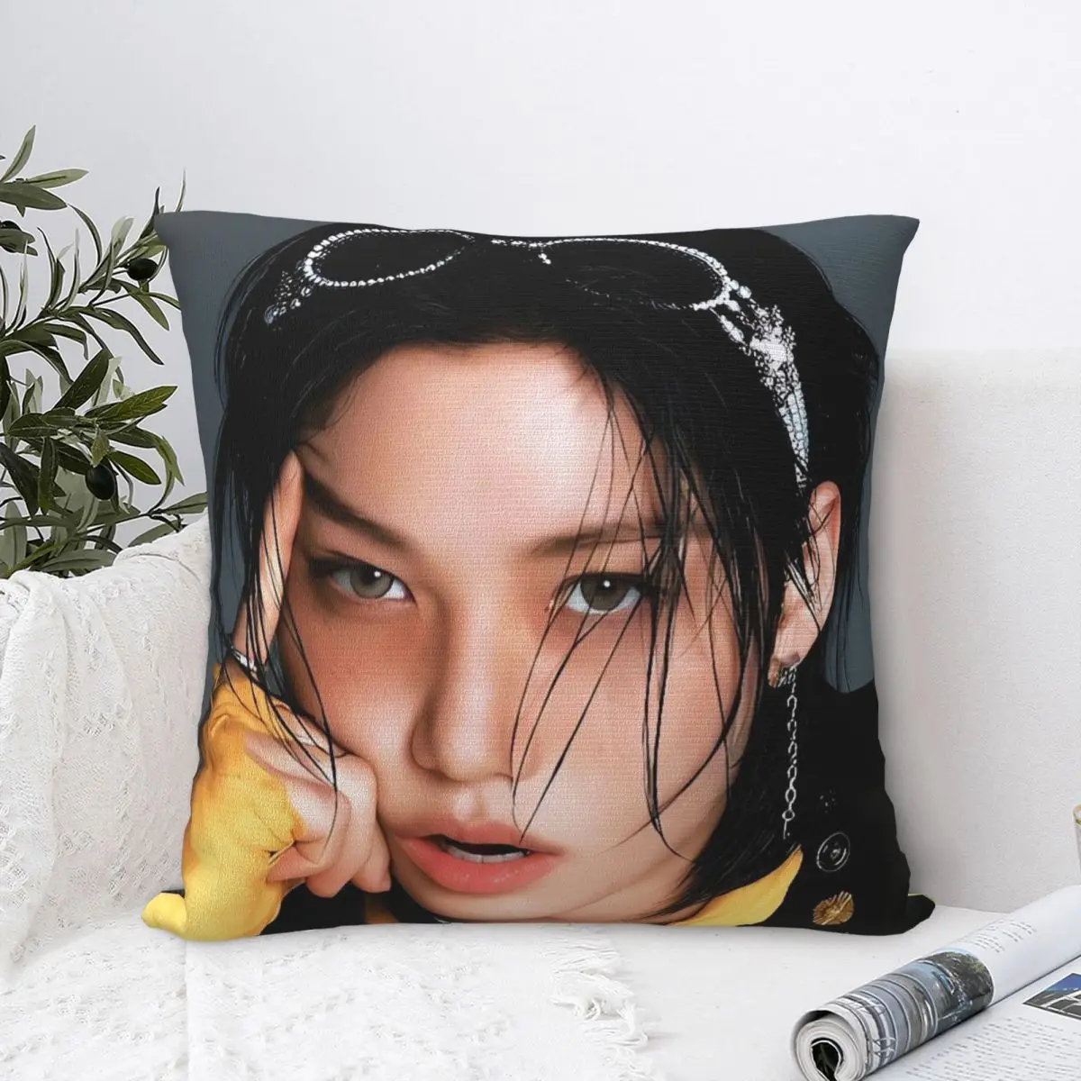 Kpop المغني F-Felix كيس وسادة غطاء الوسادة مربع تصميم وسادة غطاء Kawaii سادات ل أريكة غرفة نوم ديكور المنزل