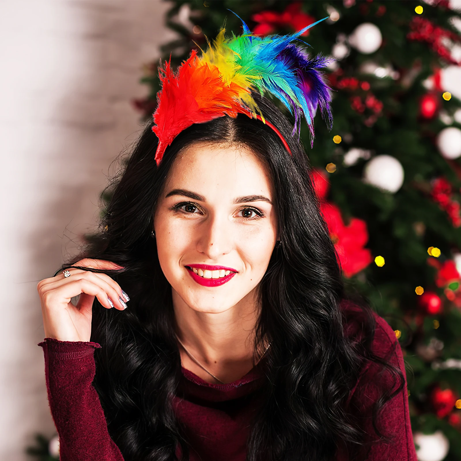 

Headband Plume For Women Festival Headwear Carnival Headpiece Accessories Bride