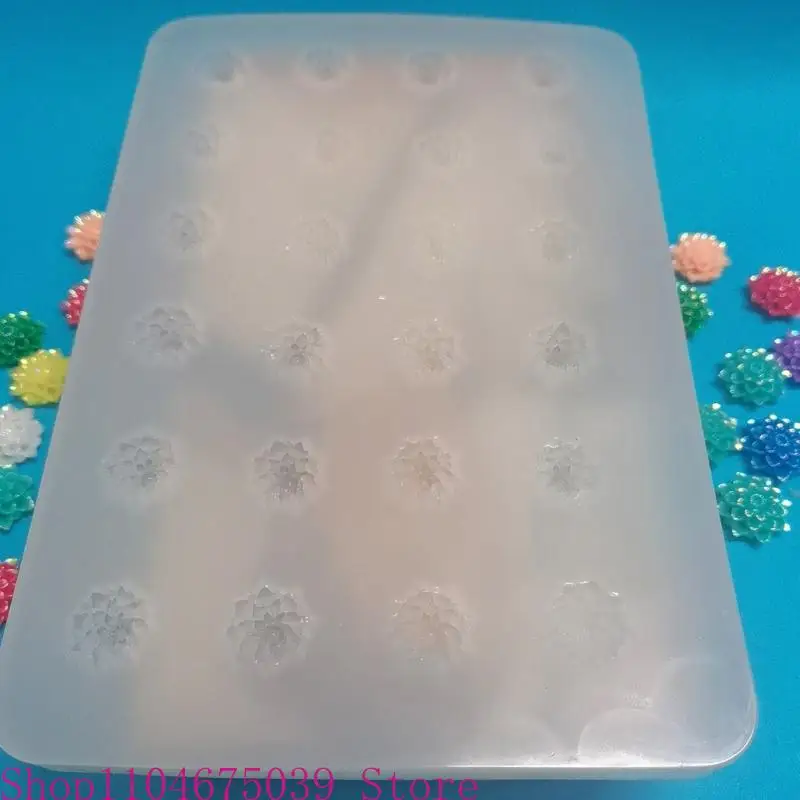 5ASD زهرة القرط عشيق راتنج السيليكون قوالب لوتس سحر الراتنج الايبوكسي صب لقوالب الشعر مقطع المجوهرات صنع الحرف اليدوية DIY