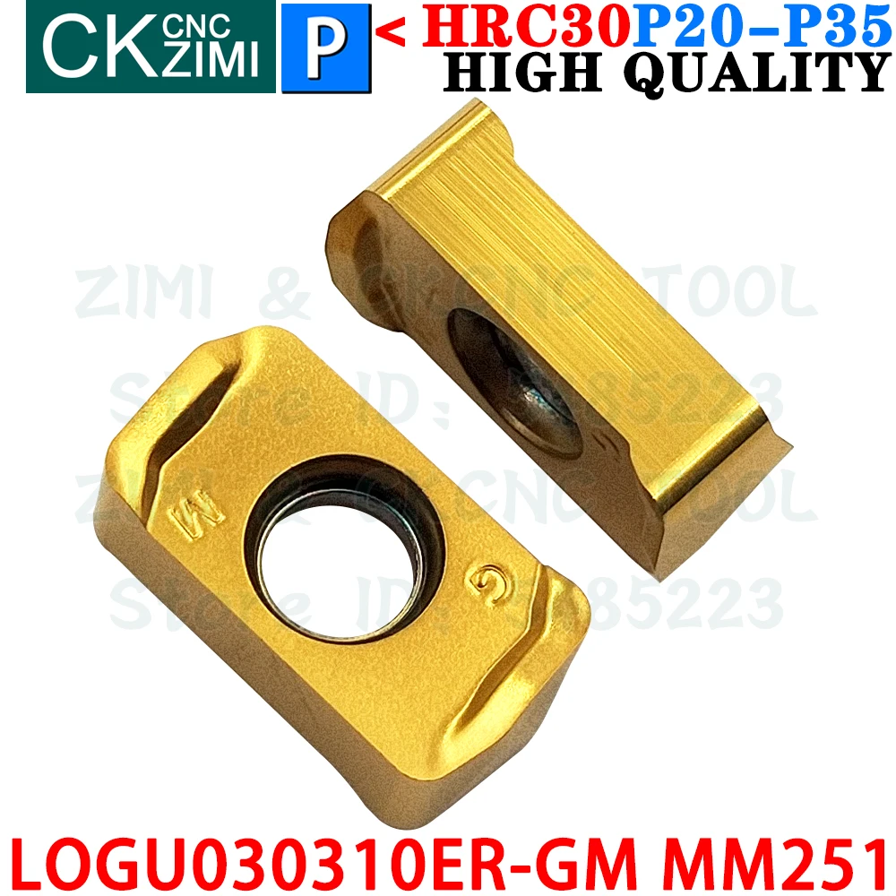 LOGU030310ER-GM MM251 LOGU 030310 ER GM MM251 LOGU030310 ER GM كربيد إدراج تغذية سريعة طحن إدراج التصنيع باستخدام الحاسب الآلي المعادن آلة طحن مخرطة أداة ل LNMU LNMU0303 LOGU0303 ER GM LNMU03R