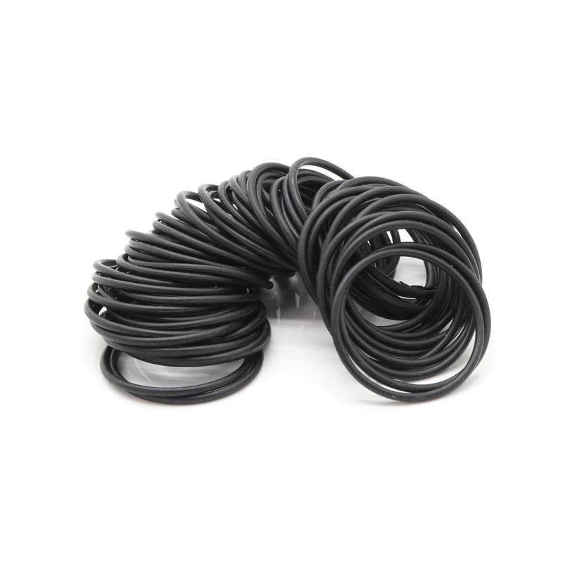 10pcs NBR O Ring Seal Gasket Thickness CS 2.4mm OD 6~190mm Nitrile Butadiene Rubber Spacer Oil Resistance Washer Round Shape