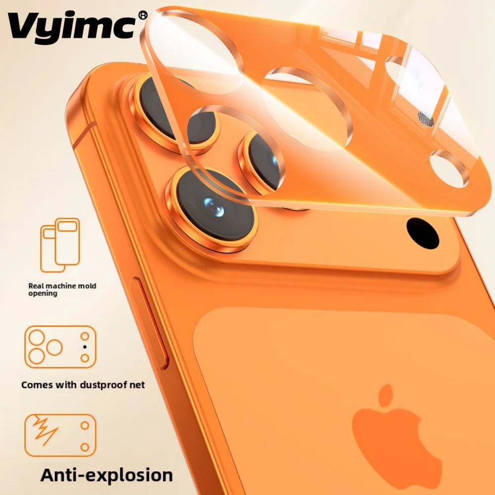 

HD Clear Camera Lens Film Protector All Coverage Anti-Dust Armor Case For iPhone 17/17 Pro/17 Pro Max Equipped With A Locator