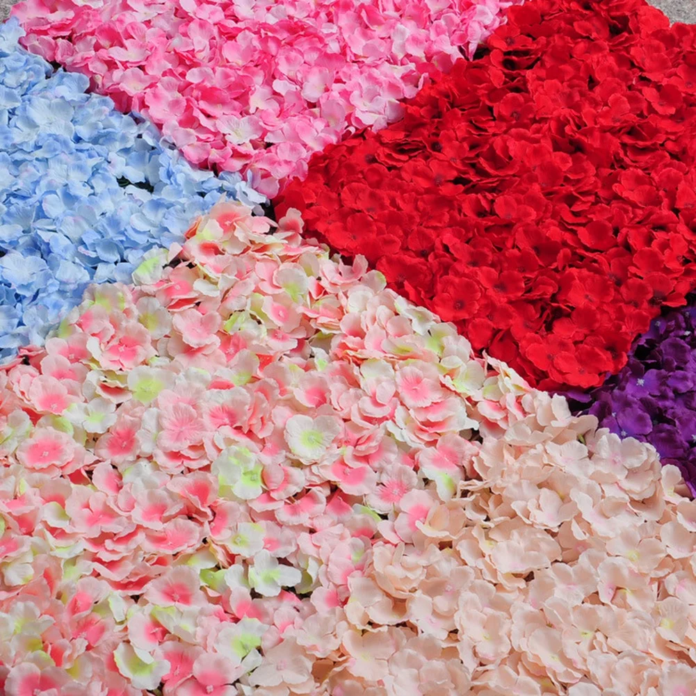 Pared de flores artificiales de 40x60cm, hortensias realistas para bodas, eventos al aire libre, fondos para fotografía, decoración del hogar
