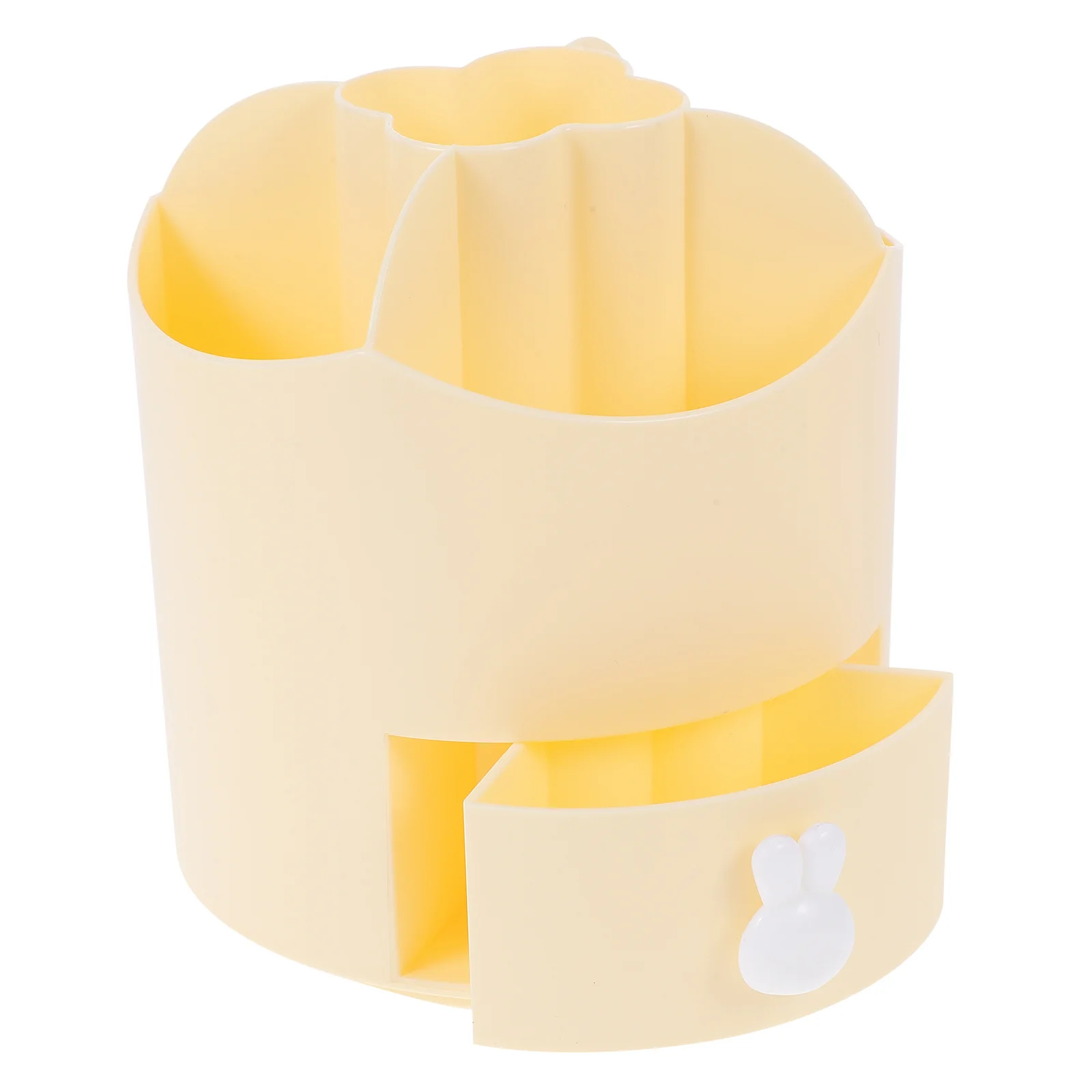 

Desktop Brush Holder Rotating Pen Pencil Organizer Storage Box PP Material Large Capacity Multi-Use