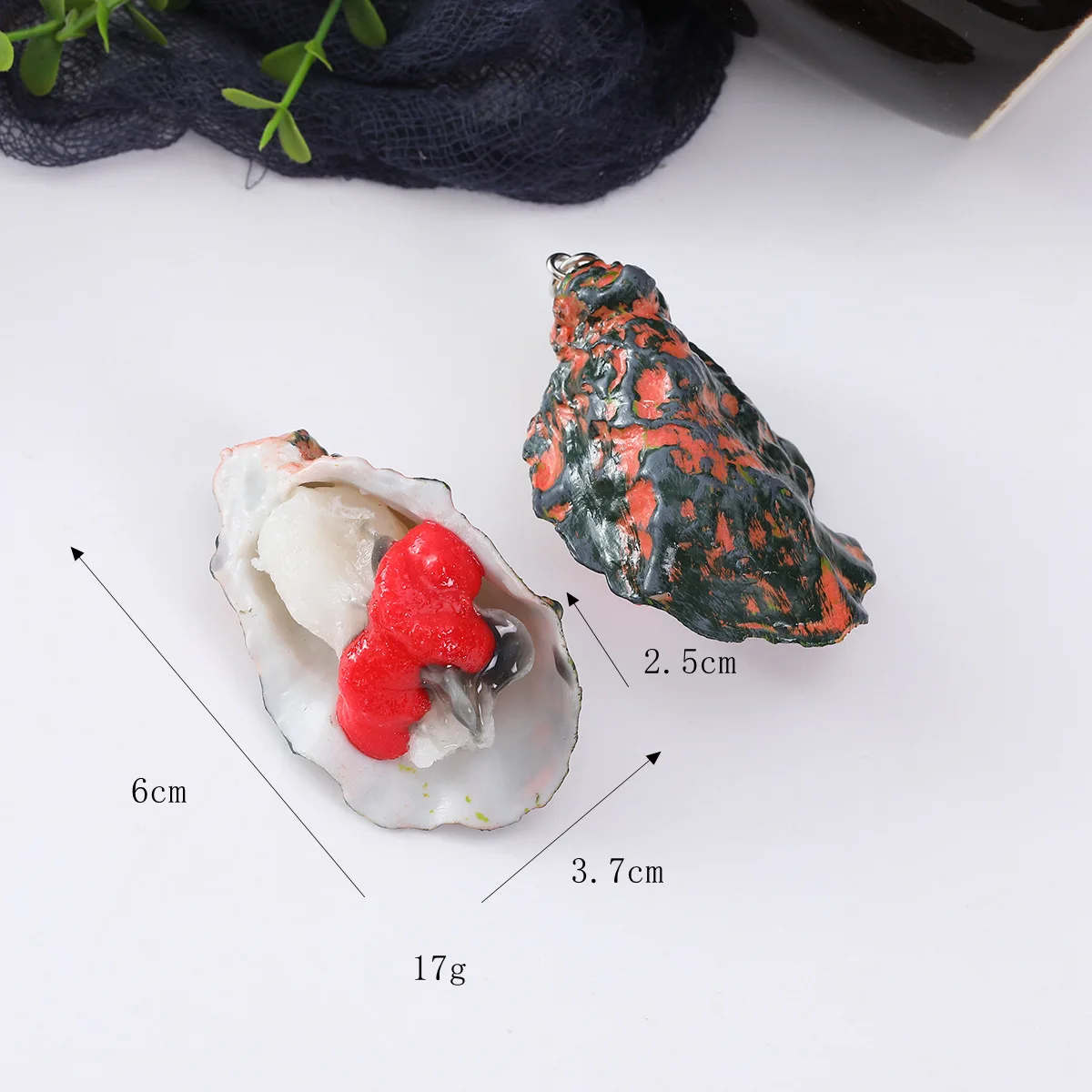Simulatie Zeevruchten Display Props Keuken Winkel Decoratie Kunstmatige Nep Knoflook Saus Oester Scallop Clam 4st/lot