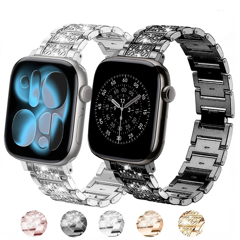 Metallarmband für Apple Watch Band 46 mm 45 mm 41 mm 44 mm 42 mm 40 mm 49 mm Damenarmband Armband IWatch Ultra 3/2 11 10 9 8 7 6 5 SE