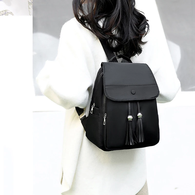 Fashion Backpack Women Solid Color Vintage Shoulder Bag Female Mini Travel Multi purpose Backpack School Bags For Girls