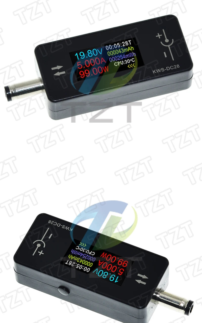 KWS-DC28 0,96 Zoll TFT HD Digitalanzeige DC-Spannungsmesser Leistungsmesser Handy-Ladetester Detektor Elektrikerwerkzeug – Detail 13