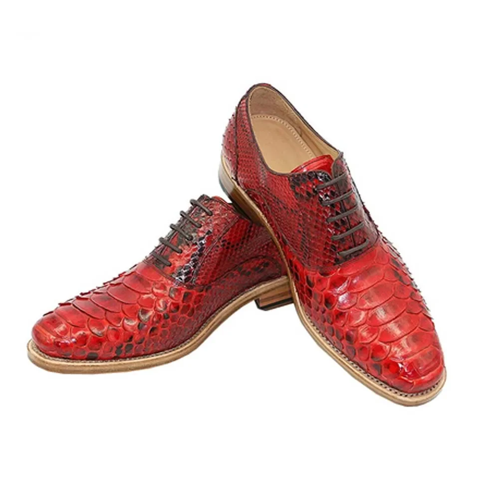 hulangzhishi import  Python skin  Men dress shoes  Pure manual male formal Leather  men