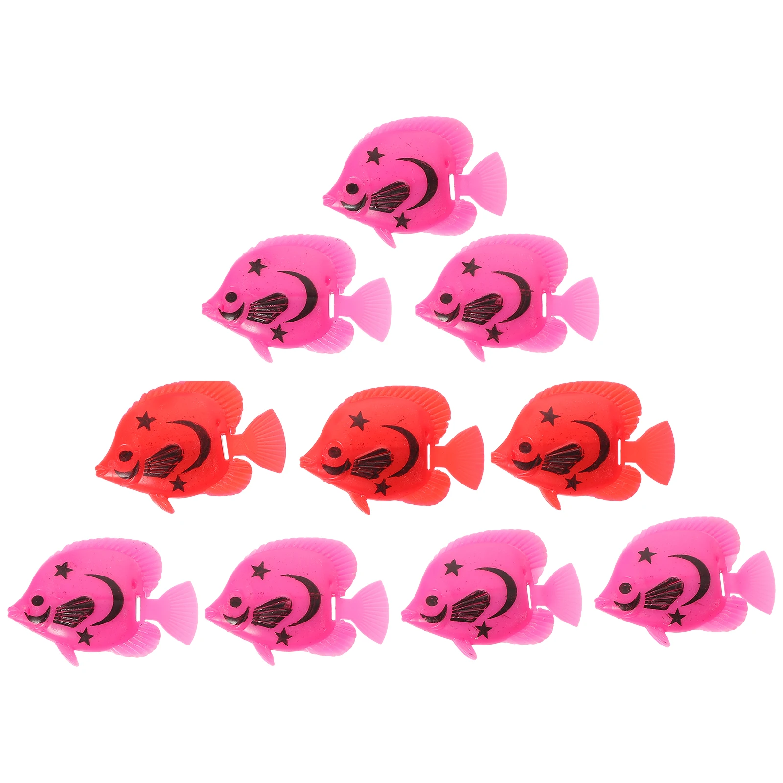 

10pcs Plastic Artificial Fish Colorful Floating Aquarium Decoration Lifelike Fish Tank Accessories Pet Supplies Decor Items