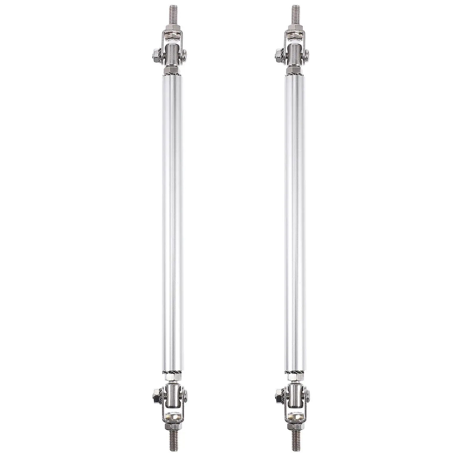 

2Pcs Telescopic Enclosure Pull Rod Stainless Steel Aluminum Alloy Car Bumper Guards Lip Support Bars Most Vehicles