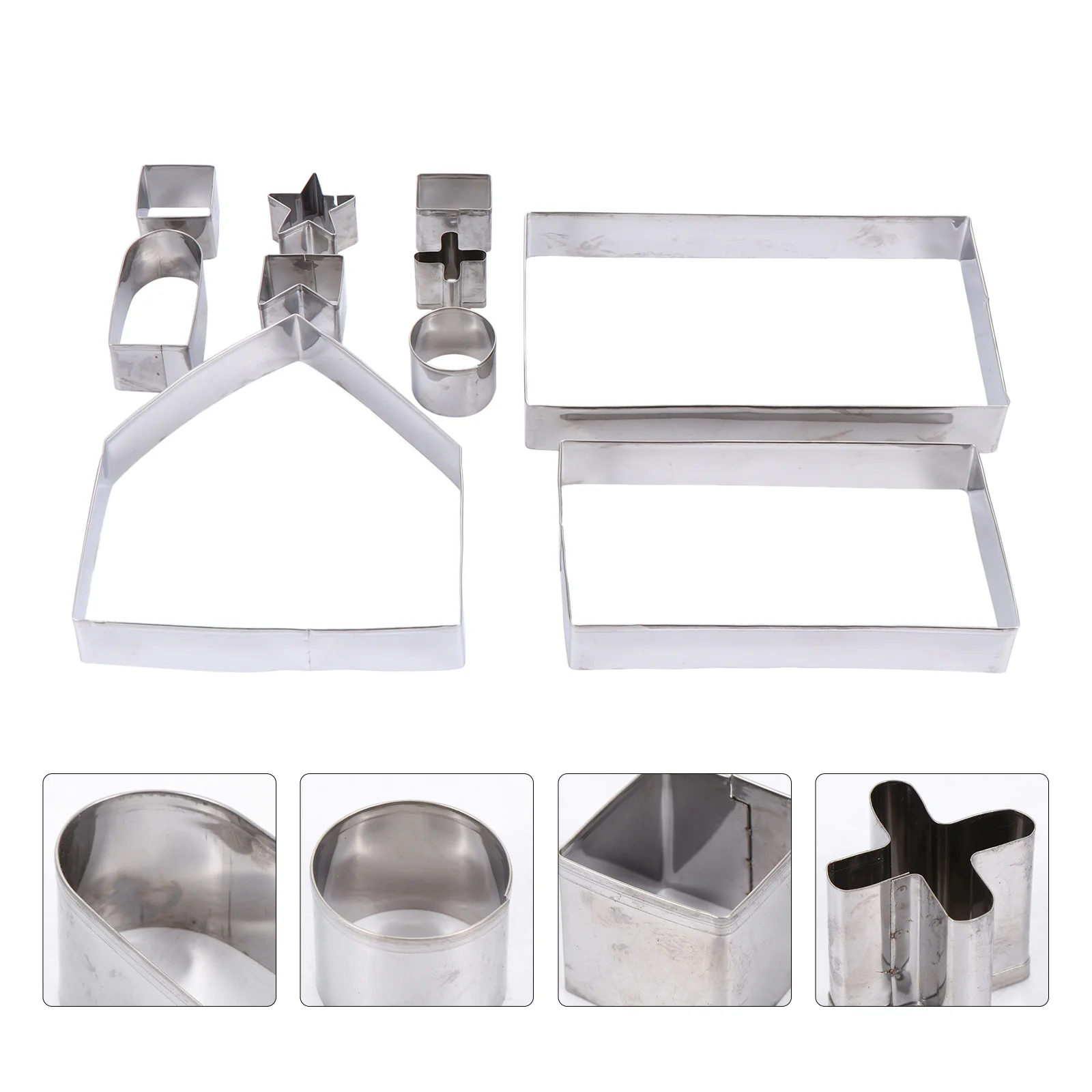 

3D Cookie Mold Stainless Steel Christmas Gingerbread House Baking Cutter For Diy Cookies Cakes Fruits Vegetables Holiday