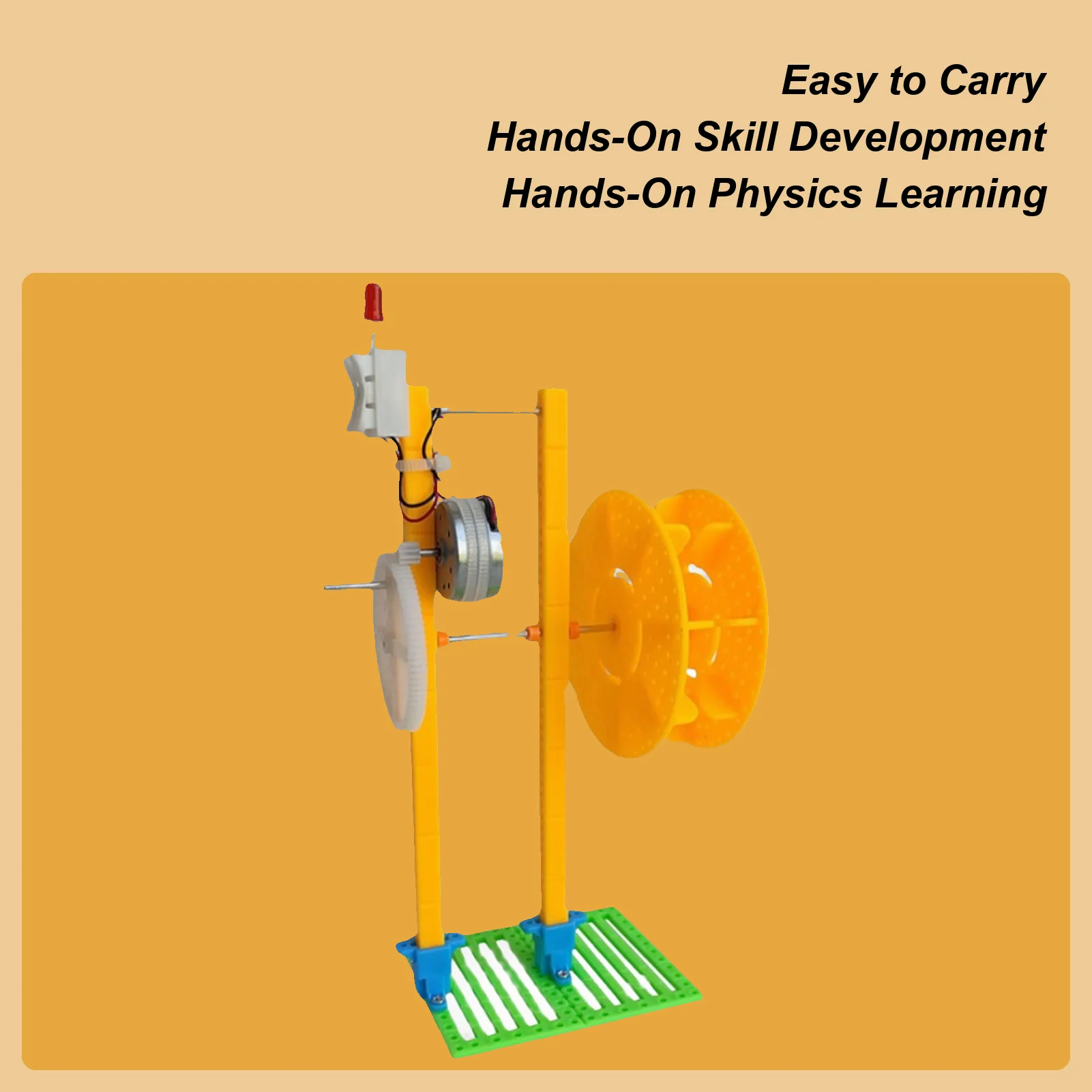 مجموعة أدوات علوم المولدات بناء كرنك اليد مولد كهرومائي للأطفال مشاريع بناء لأنشطة الفصول الدراسية للطلاب